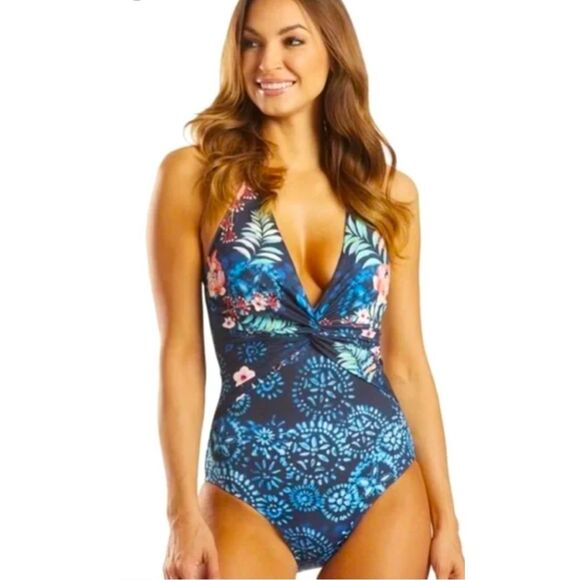 Johnny Was - Annia Twist One Piece- Extra Small- NWT - Picture 2 of 11